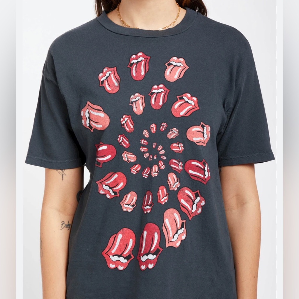 Daydreamer Rolling Stones Spiral Tongue Tee